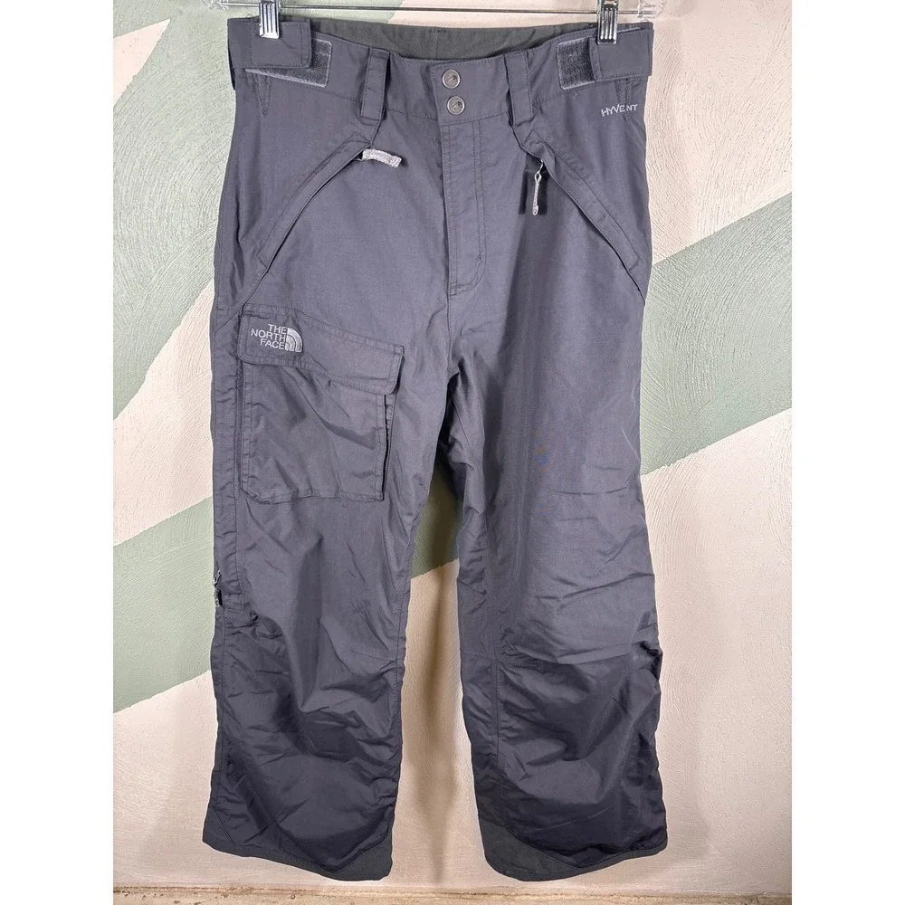 The North Face HyVent Men's Small Gray Waterproof Snowboard Cargo Ski‎ Pants